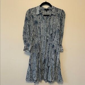 Theory VOL Silk Shirtdress, Size 4